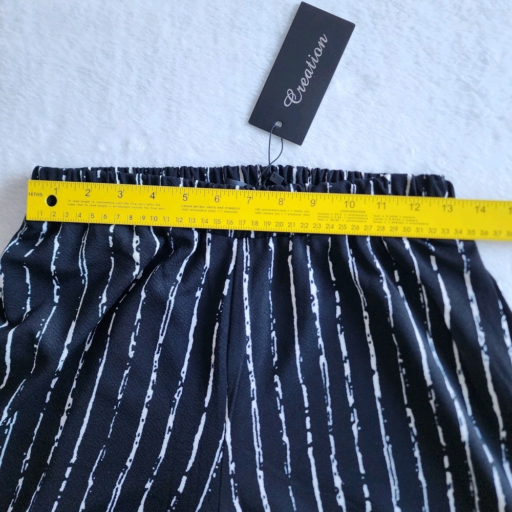 NEW Wide Wide Leg Pants Womens Small Stretch Waist Vacation Casual Resort Office - Picture 7 of 11